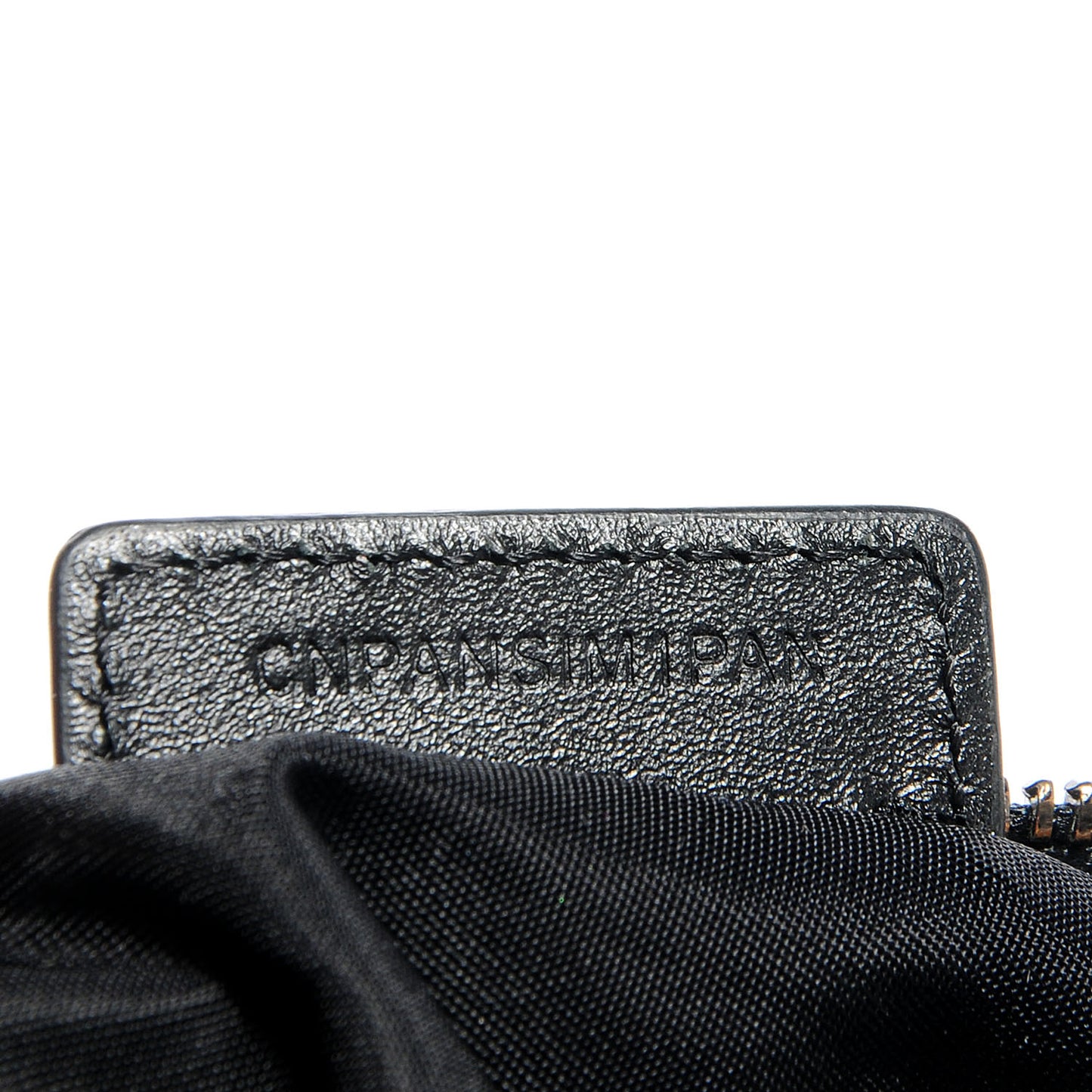 Patent Beat Check Cosmetic Case Black