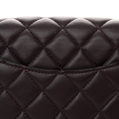 Chanel Lambskin Quilted Mini Rectangular Flap Dark Purple 11 of 11