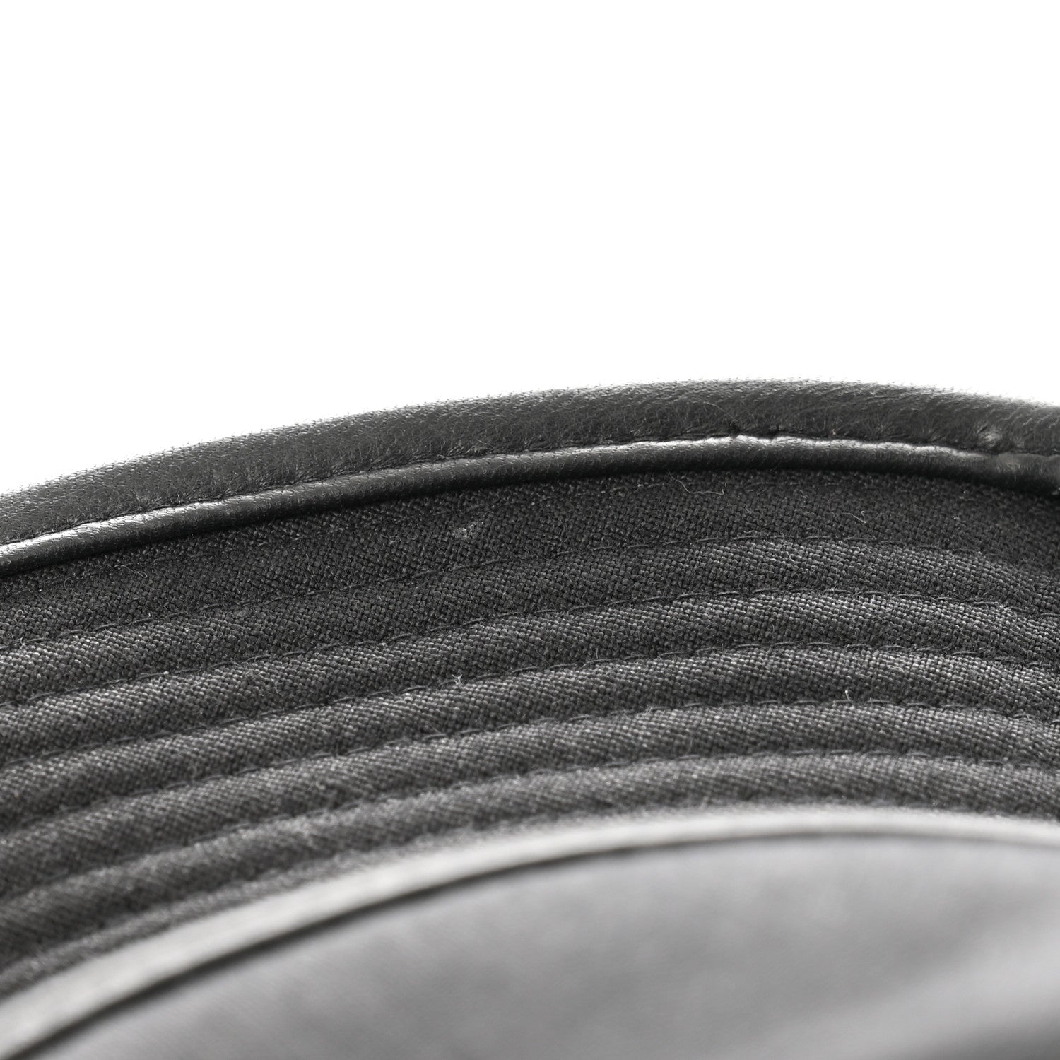 Hermes Linen Deerskin Fedora Hat 58 Black 11 of 12