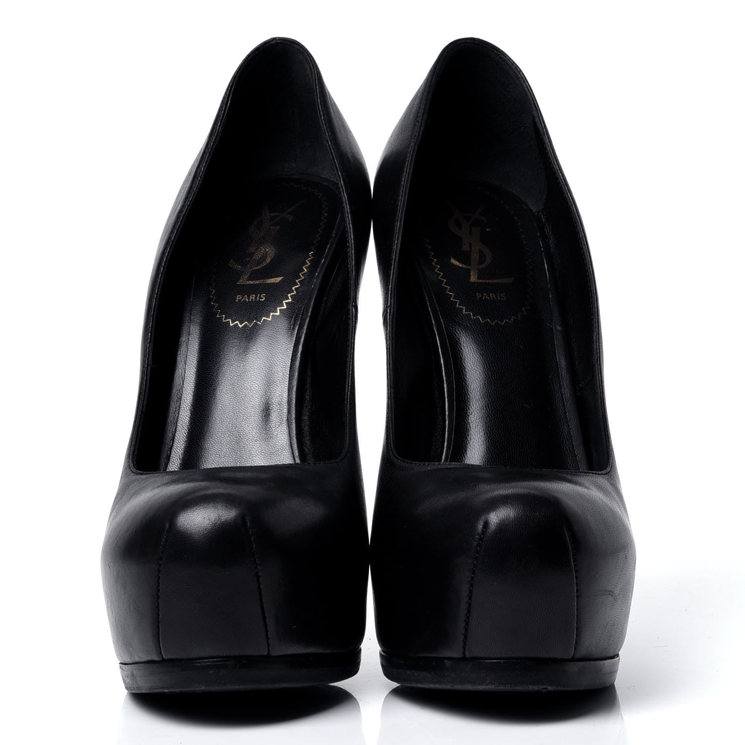Saint Laurent Vernigolf Tribtoo Platform 80 Pumps 38 Black 2 of 8