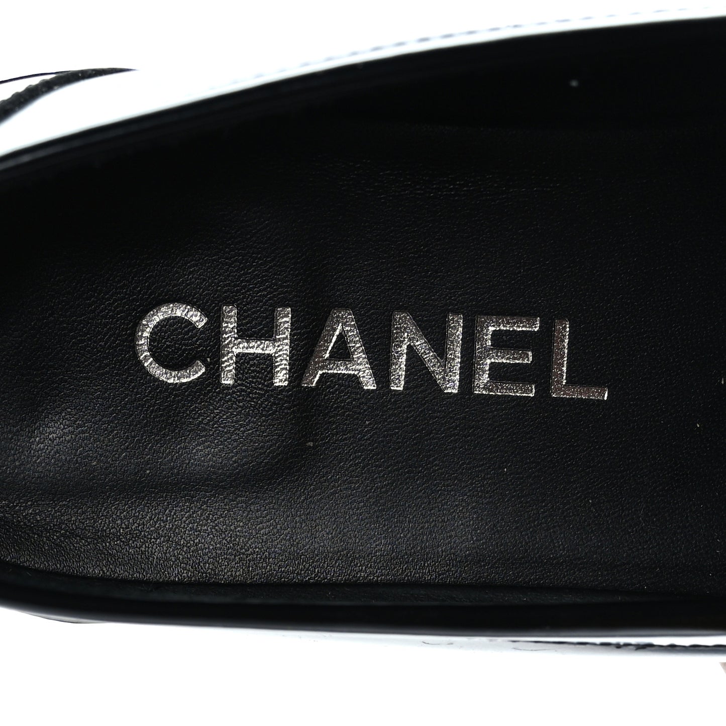 Calfskin Metal CC Loafers 40 Black
