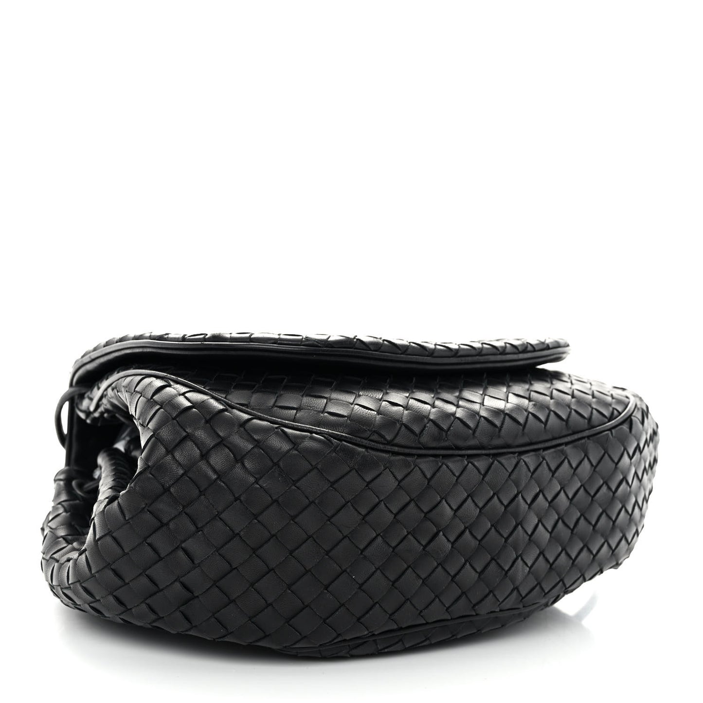 Nappa Intrecciato Messenger Bag Black