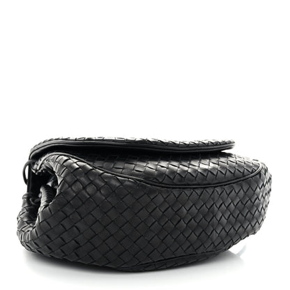 Bottega Veneta Nappa Intrecciato Messenger Bag Black 4 of 10