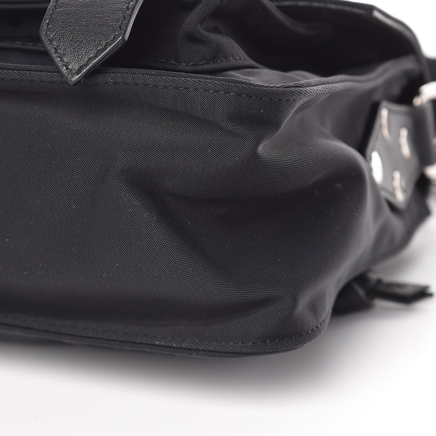 Nylon Calfskin PS1 Pouch Messenger Black