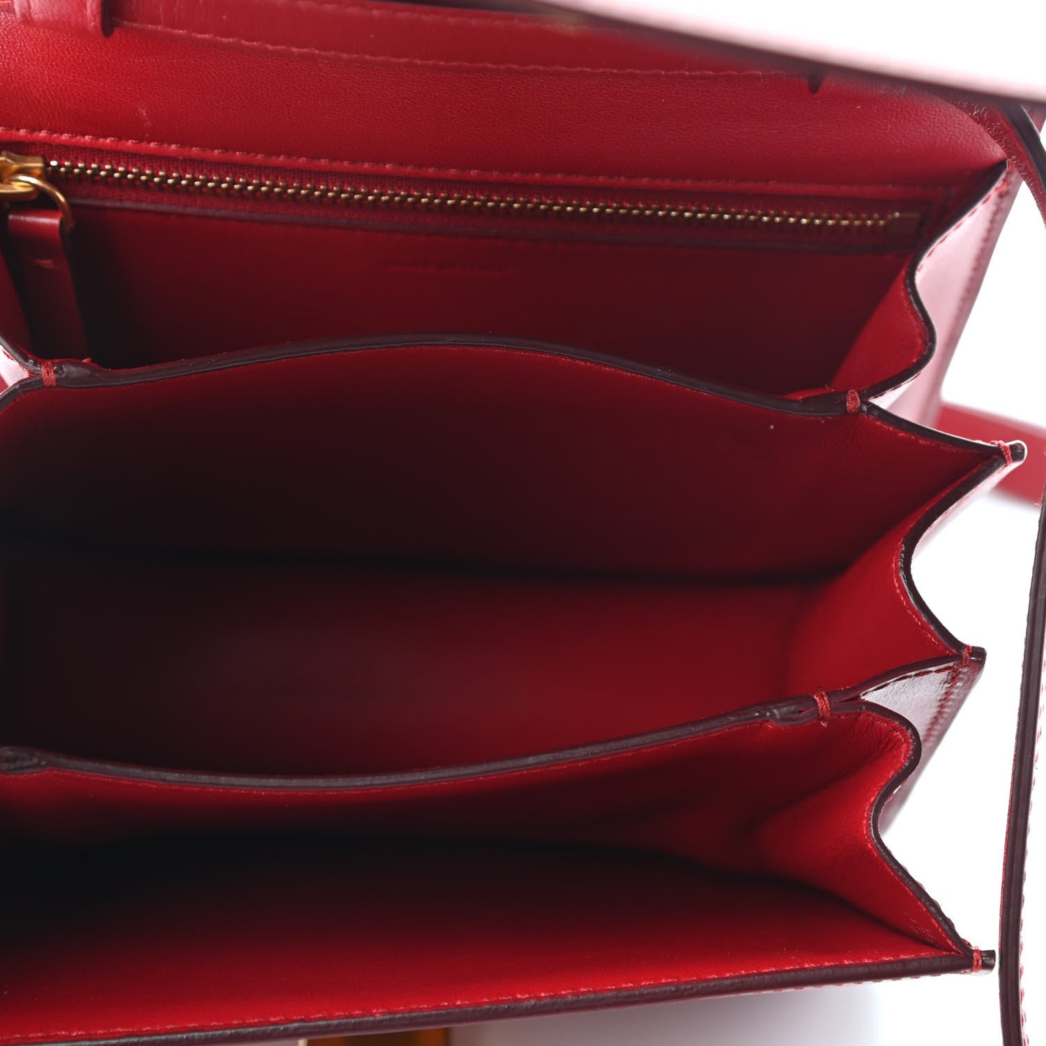 Celine Smooth Calfskin Small Classic Box Flap Bag Red 4 of 5