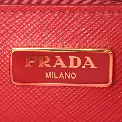 Prada Saffiano Lux Mini Promenade Tote Fuoco 6 of 9
