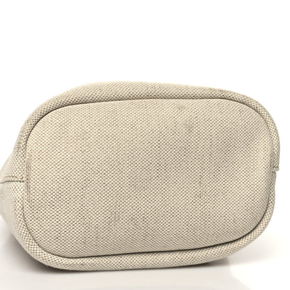 Prada Canvas Saffiano Bucket Wristlet Naturale Black 11 of 11