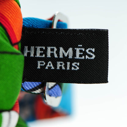 Hermes Silk Twill Mini Flots Fleurs Et Frontaux Bow Tie 5 of 6