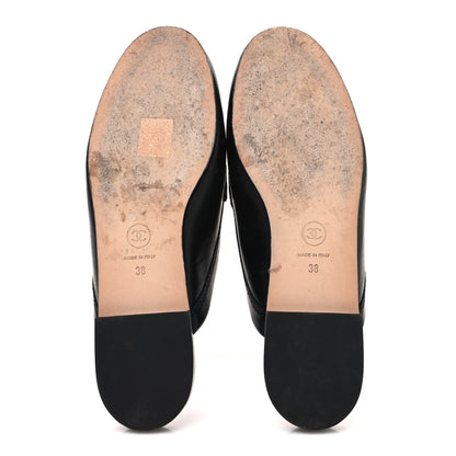 Chanel Lambskin CC Mules 38 Black 7 of 11