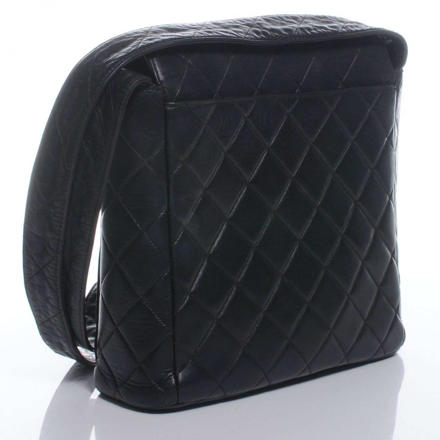 Lambskin Shoulder Bag Black