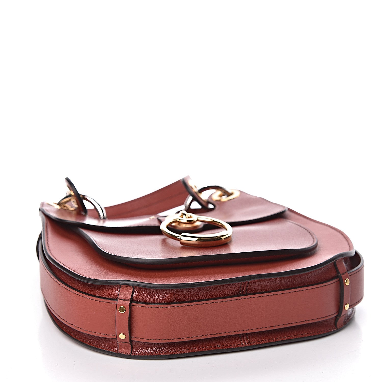 Chloe Calfskin Medium Tess Hobo Sienna Red 4 of 9