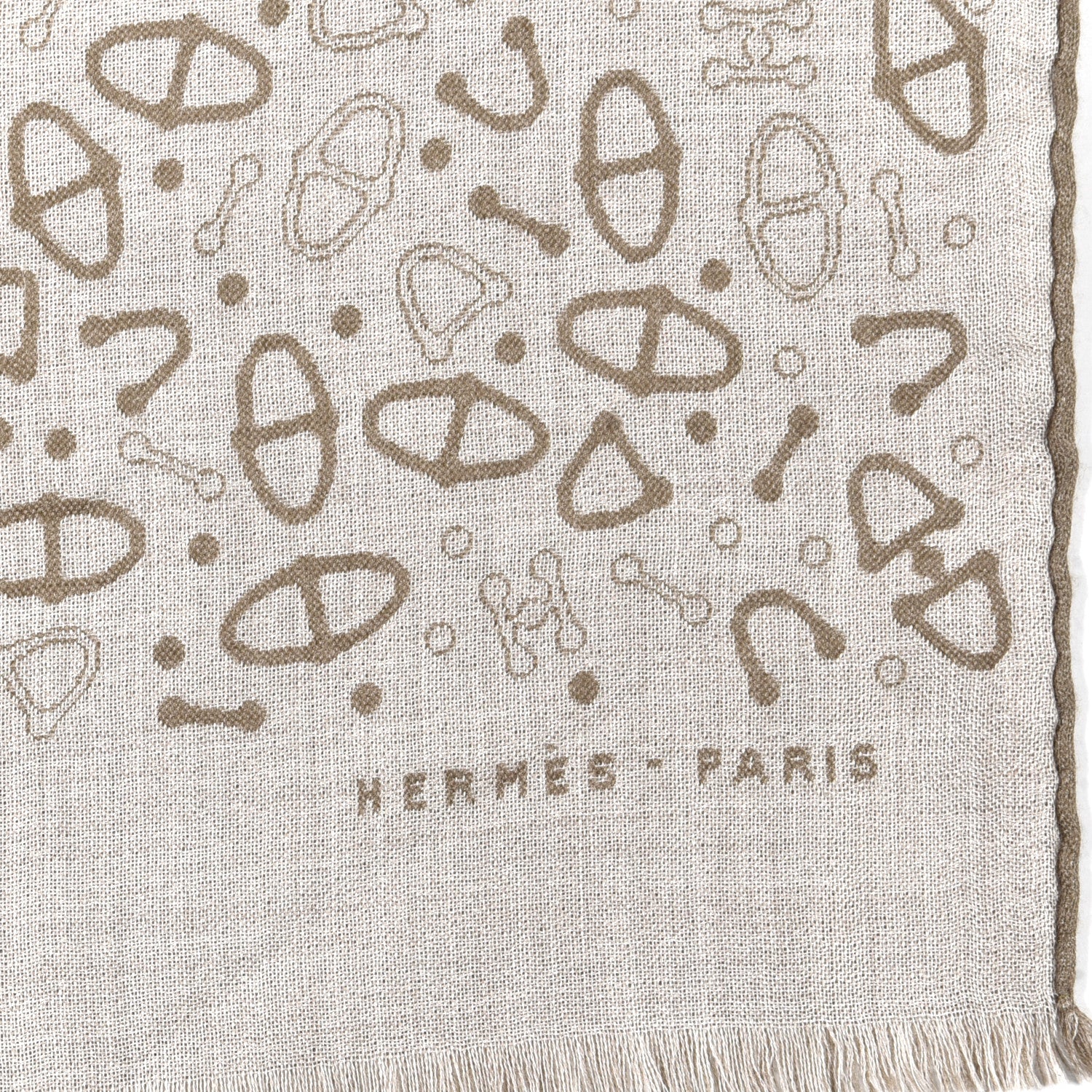 Hermes Cashmere Silk Stole 4 of 5