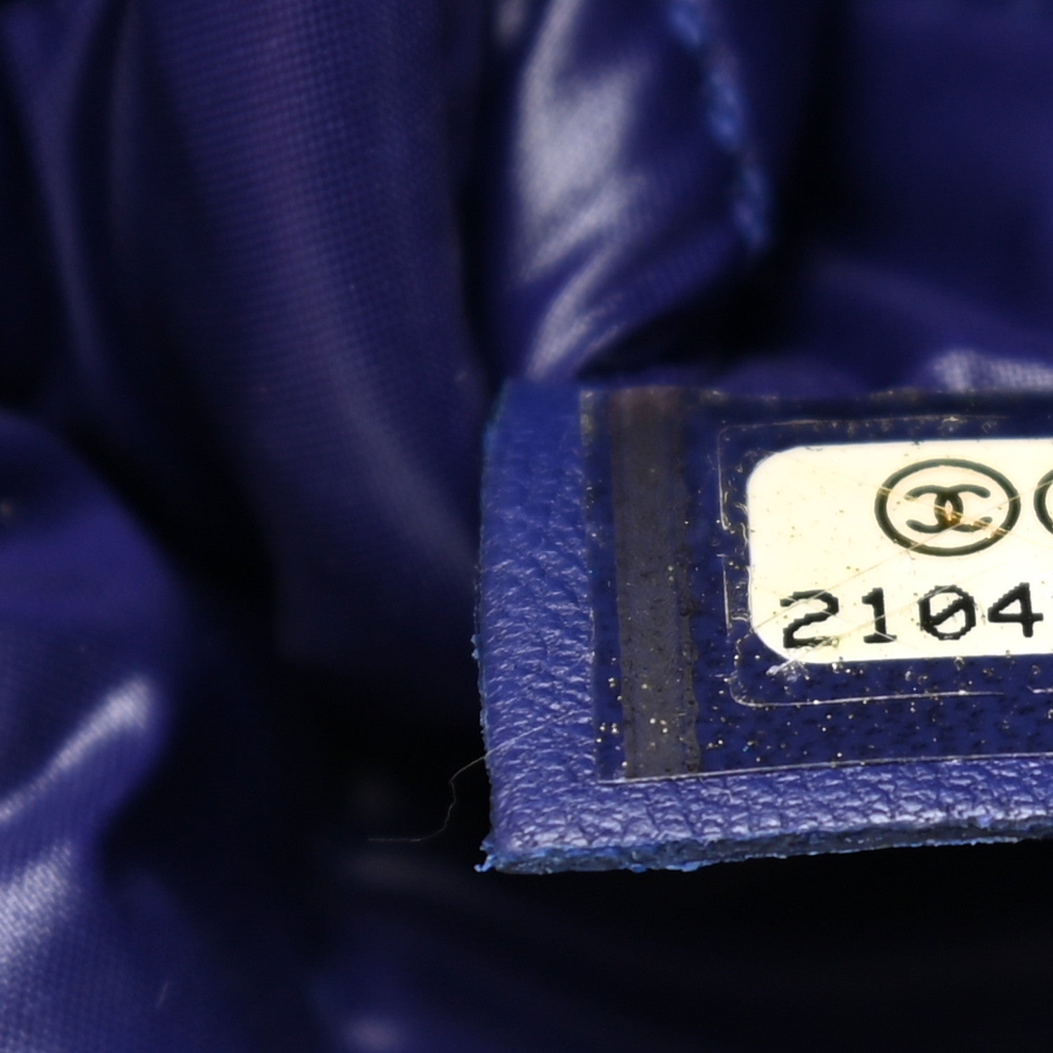 Chanel Lambskin Quilted CC Beauty Clutch Blue 7 of 7