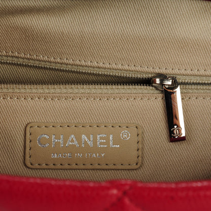 Chanel Caviar Quilted Timeless CC Soft Tote Red 6 of 7