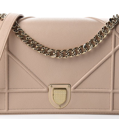 Christian Dior Grained Calfskin Medium Diorama Flap Bag Nude 11 of 11
