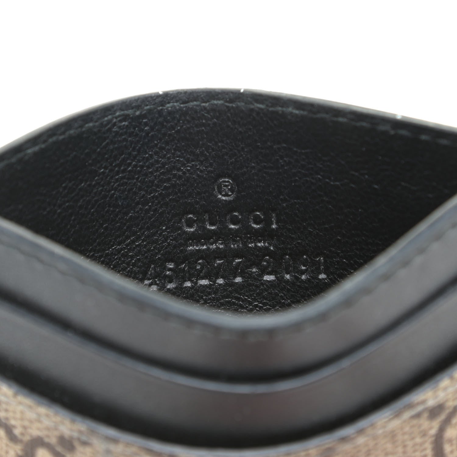 Gucci GG Supreme Monogram Tiger Print Card Holder Black 7 of 8