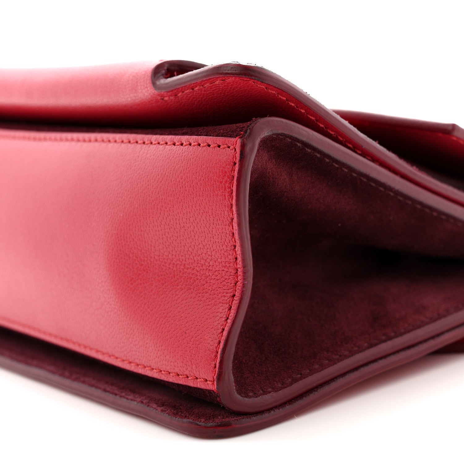 Givenchy Goatskin Suede Small GV3 Shoulder Bag Pink Aubergine 9 of 10