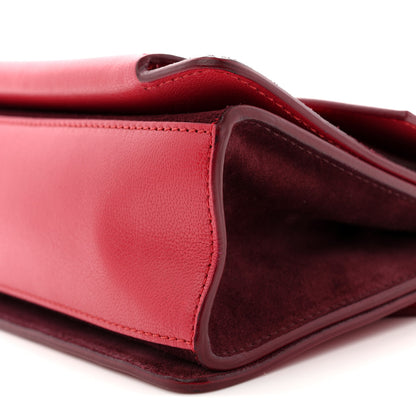 Givenchy Goatskin Suede Small GV3 Shoulder Bag Pink Aubergine 9 of 10