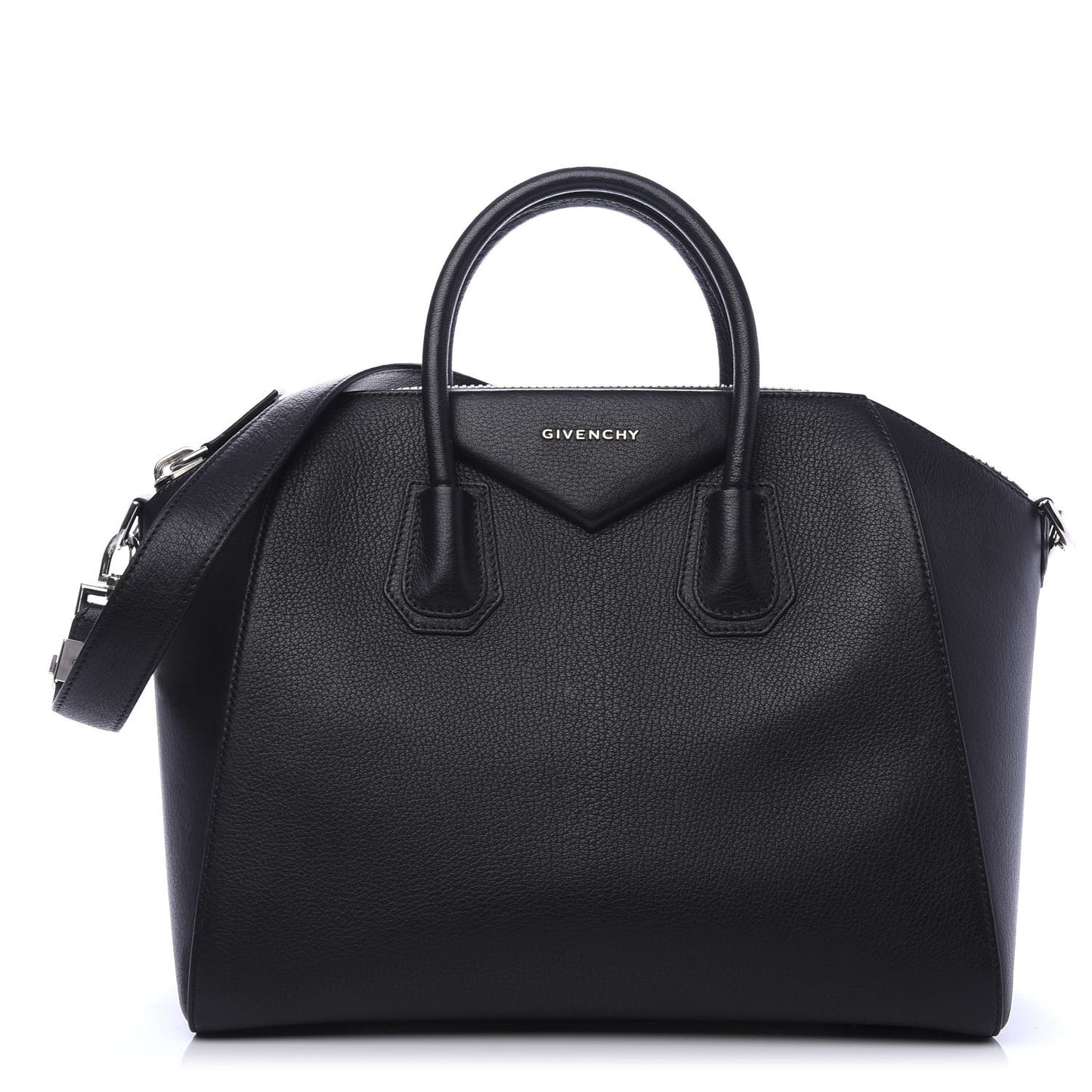 Sugar Goatskin Medium Antigona Black