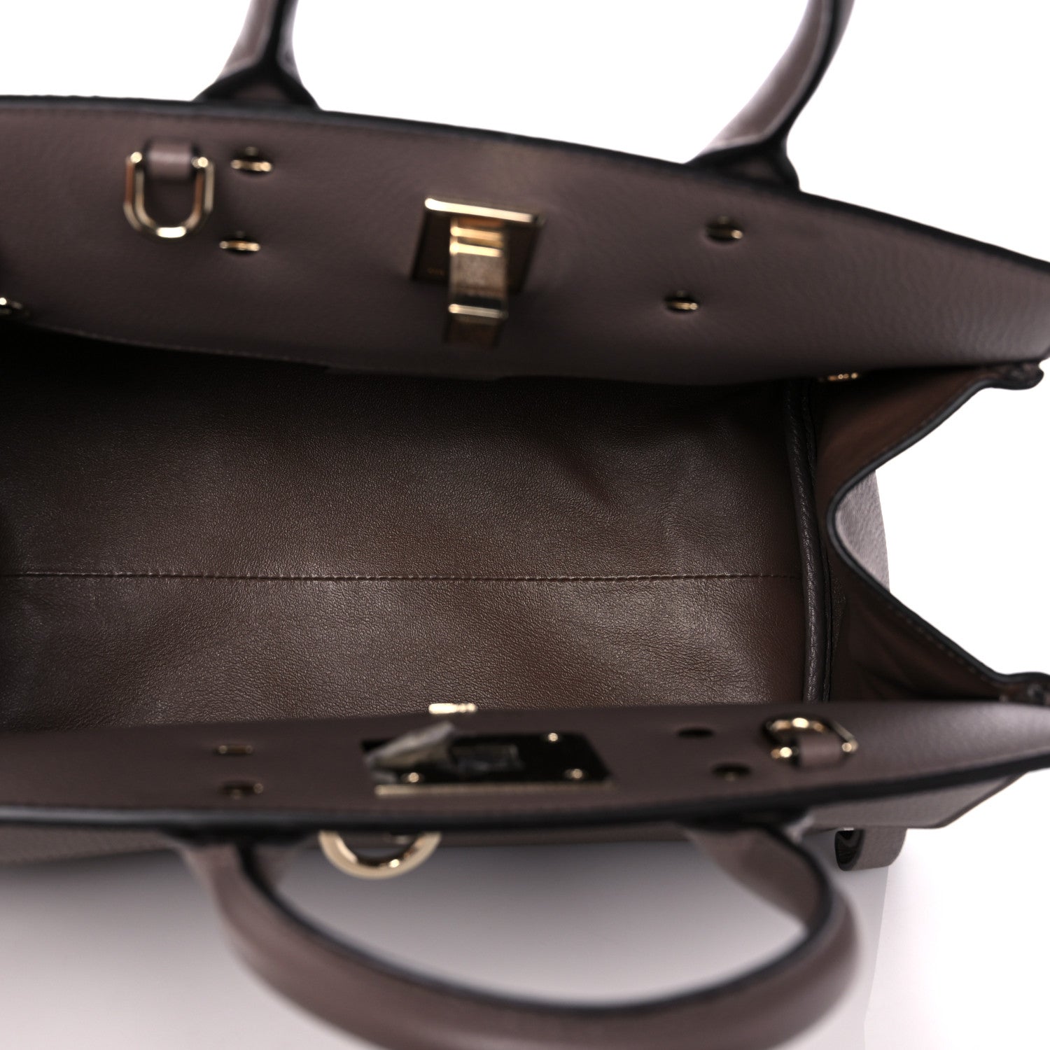 Salvatore Ferragamo Calfskin Studio Bag Caraway Seed 6 of 13