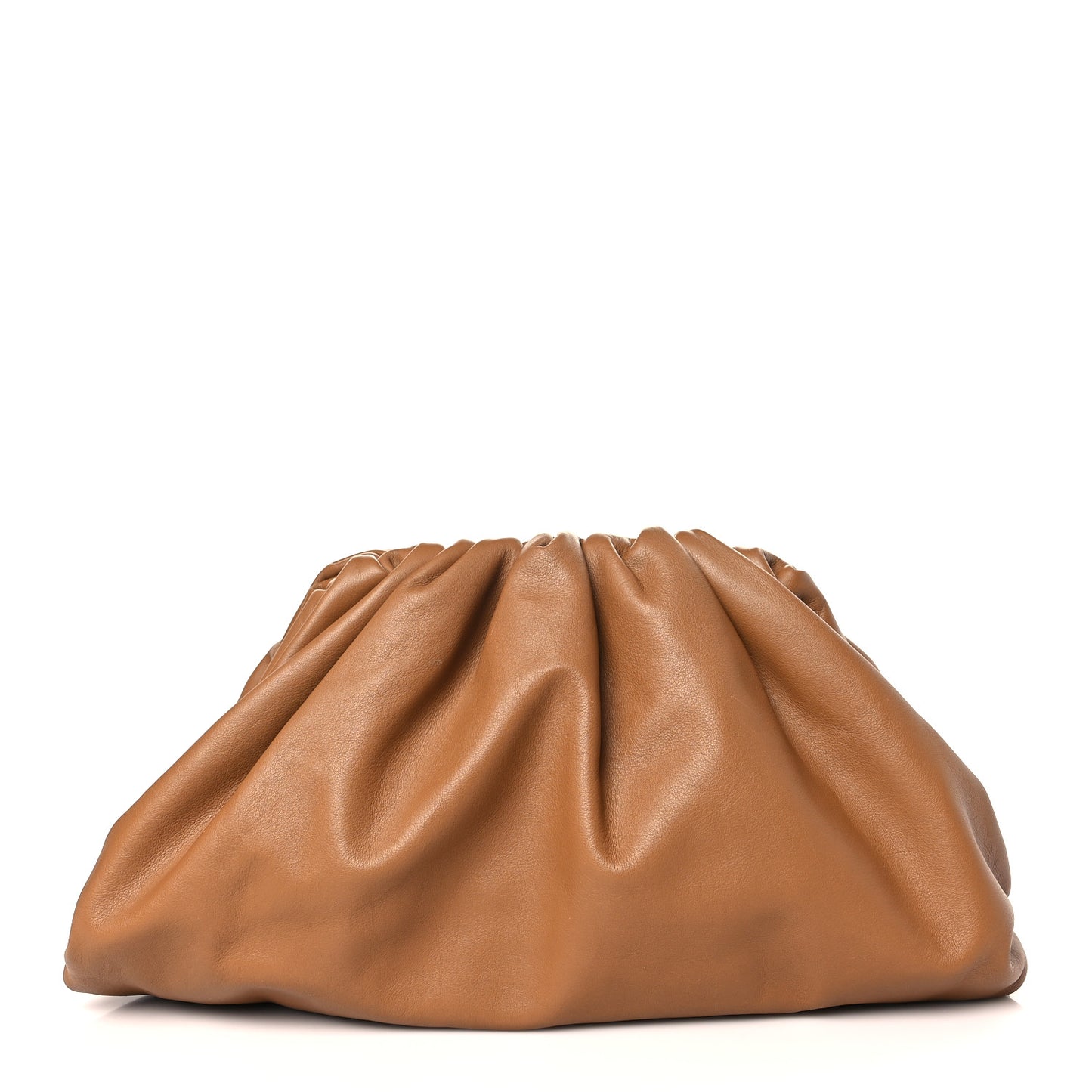 Smooth Butter Calf The Pouch Oversized Clutch Cammello
