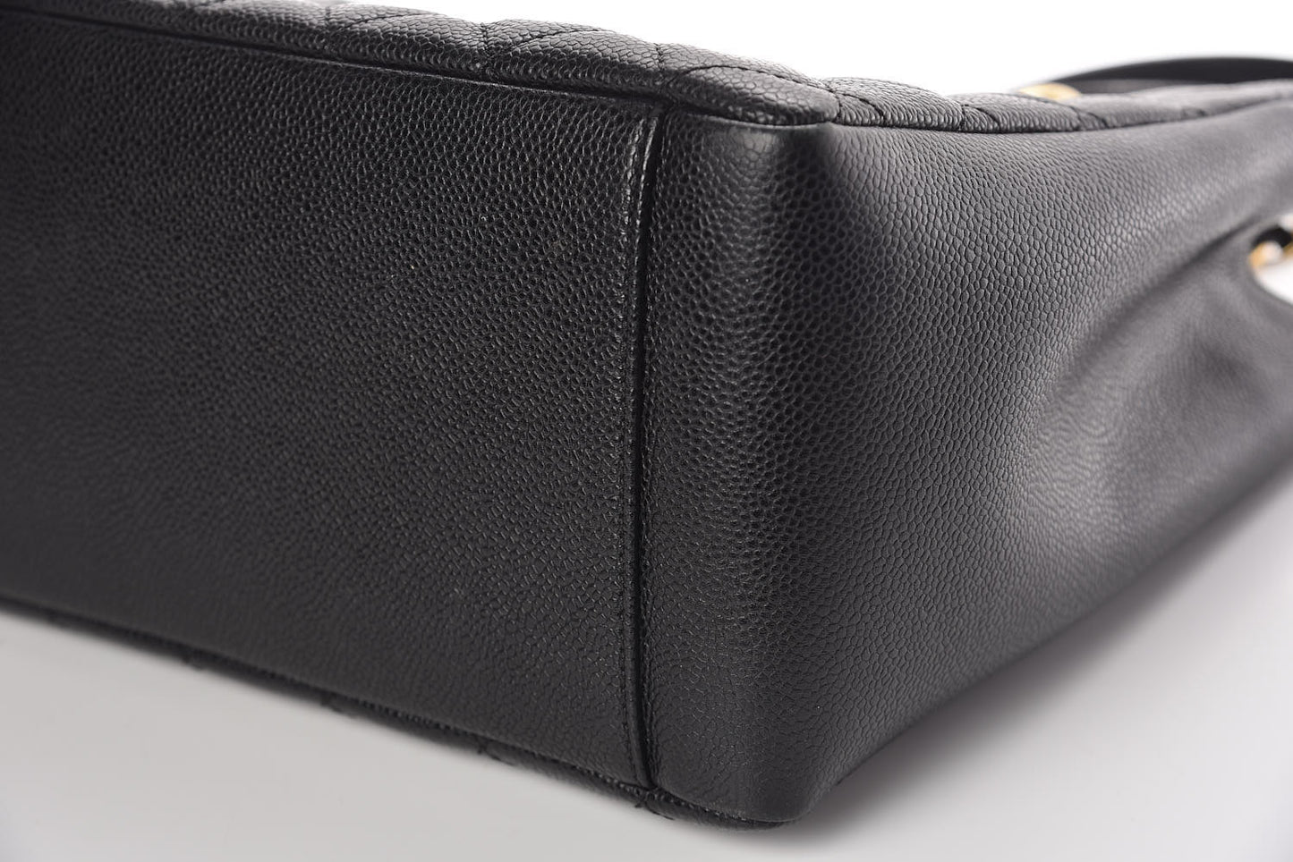 Caviar Quilted Grand Shopping Tote GST Black