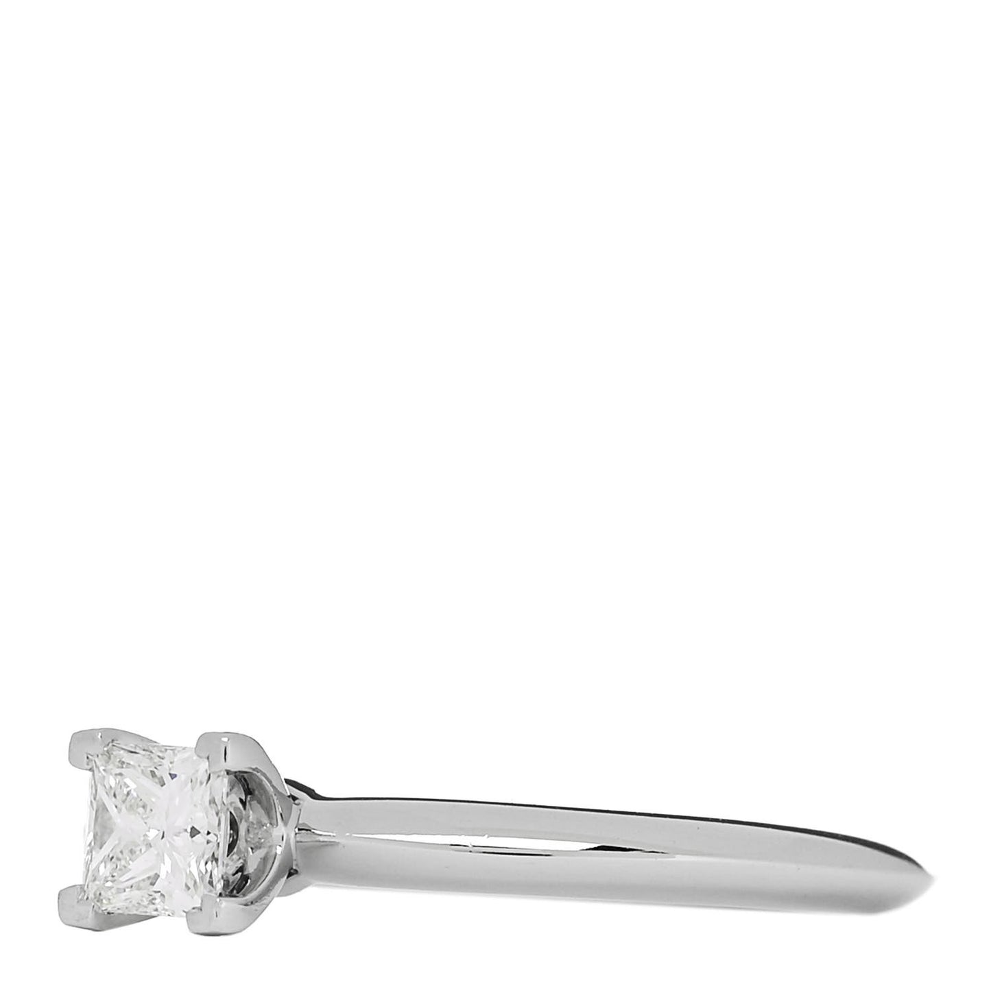 Platinum Diamond .38ct Princess Cut Engagement Ring 52 6