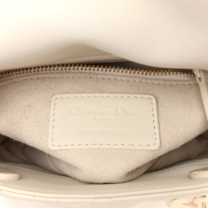 Christian Dior Ultra Matte Calfskin Cannage Mini Lady Dior White 6 of 10