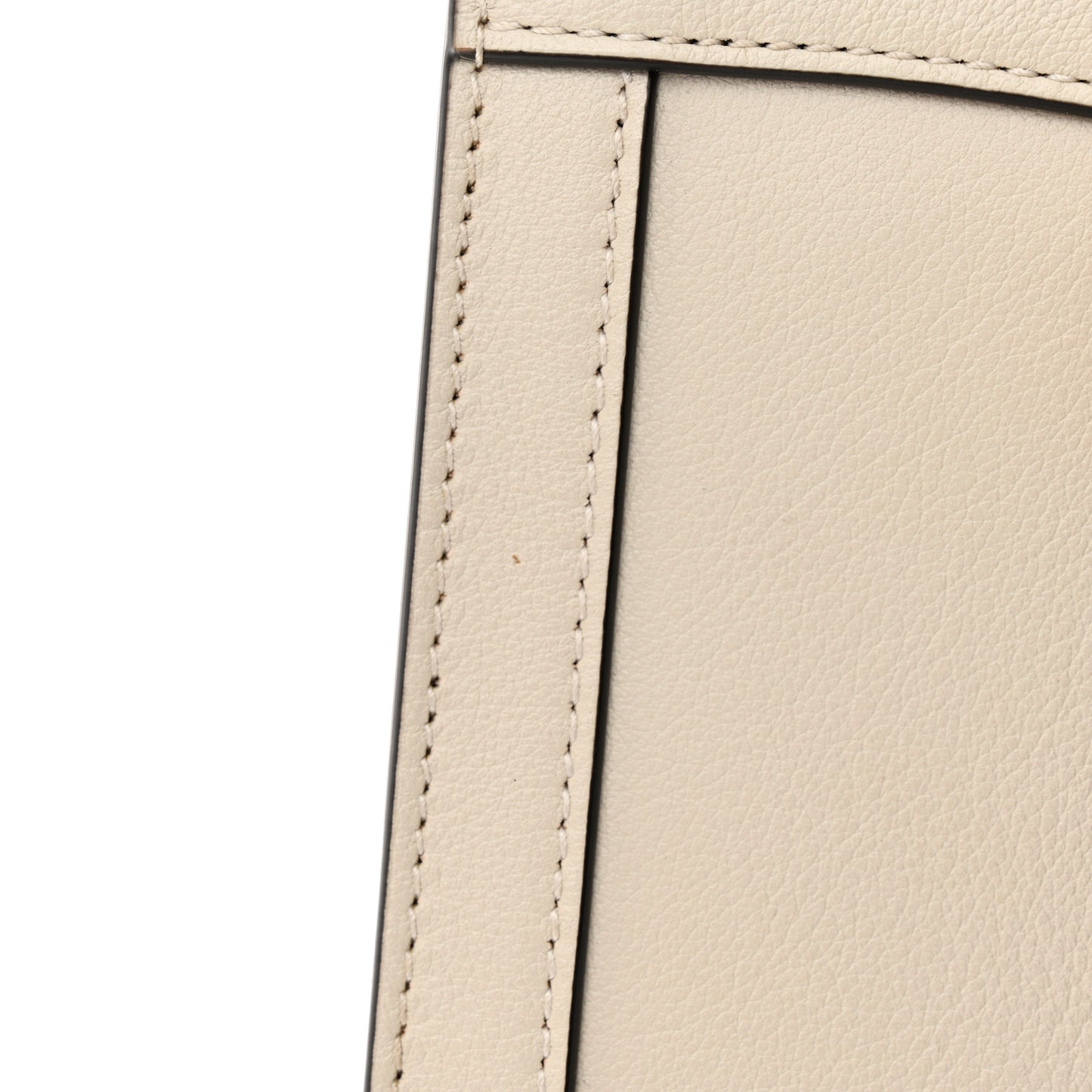 Wonka Grain Calfskin Small Diana Tote Bag Mystic White Cuir