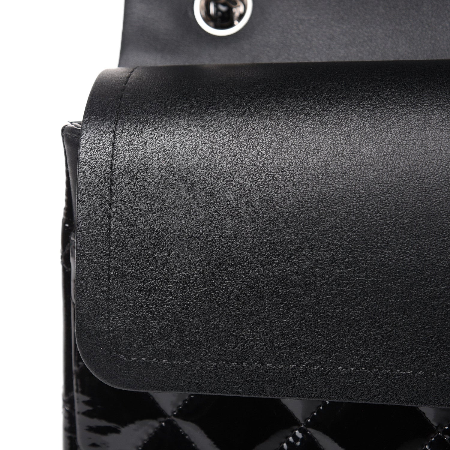 Chanel Patent Quilted Jumbo Double Flap Black 13 of 17