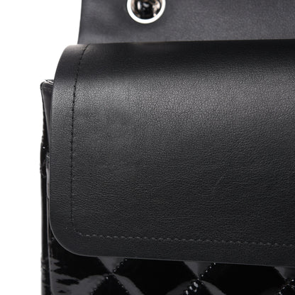 Chanel Patent Quilted Jumbo Double Flap Black 13 of 17