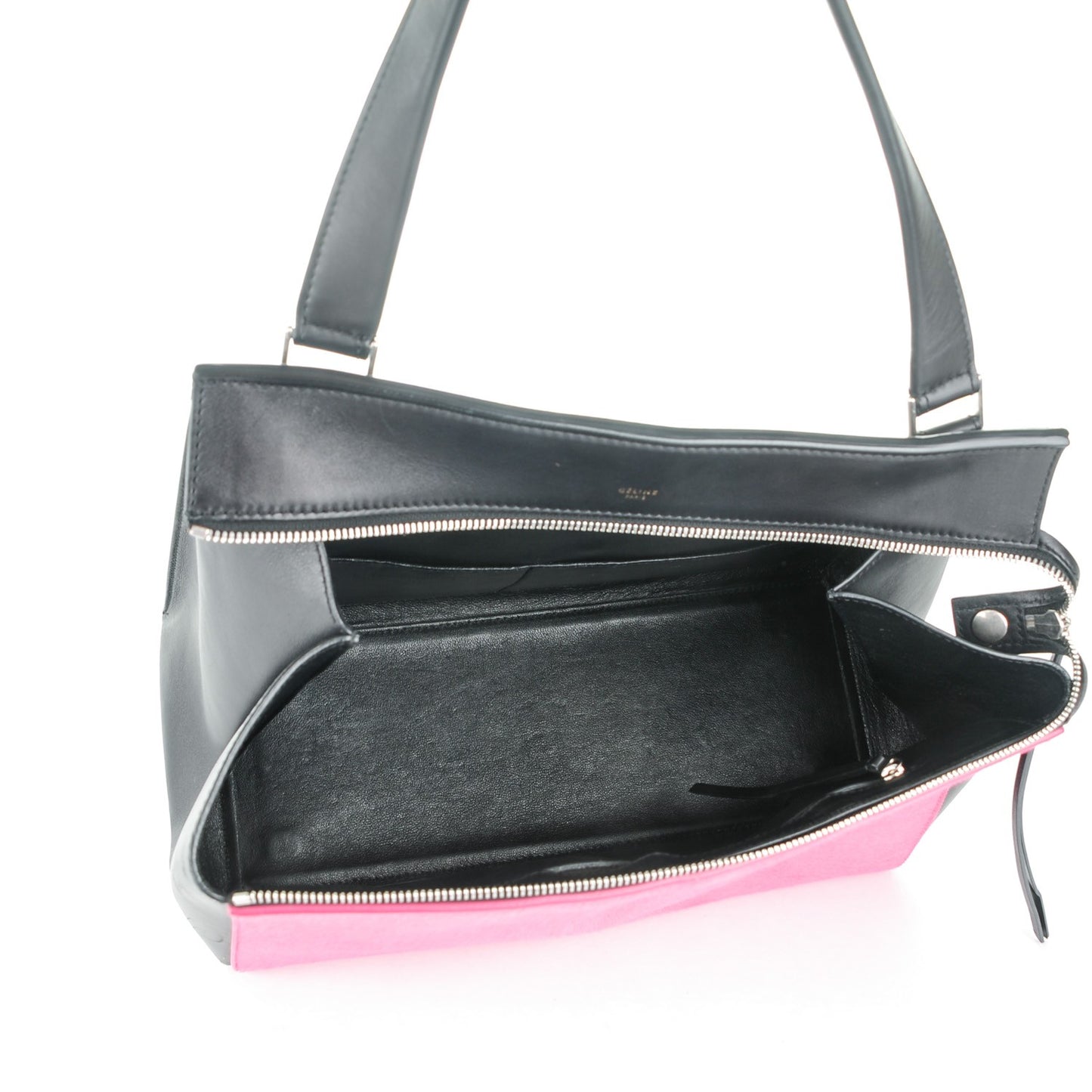 Pony Hair Medium Edge Shoulder Bag Pink