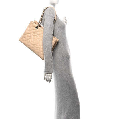Chanel Caviar Quilted Grand Shopping Tote GST Beige Clair 2 of 11