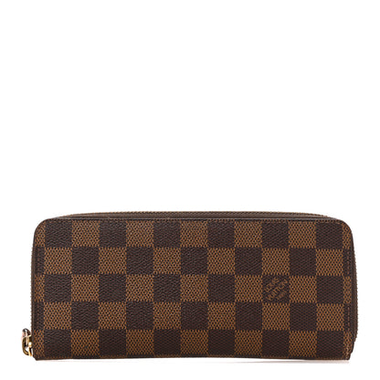 Louis Vuitton Damier Ebene Clemence Wallet Rose Ballerine 1 of 9