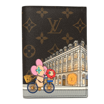 Louis Vuitton Monogram 2022 Christmas Animation Paris Passport Cover Pink 1 of 7