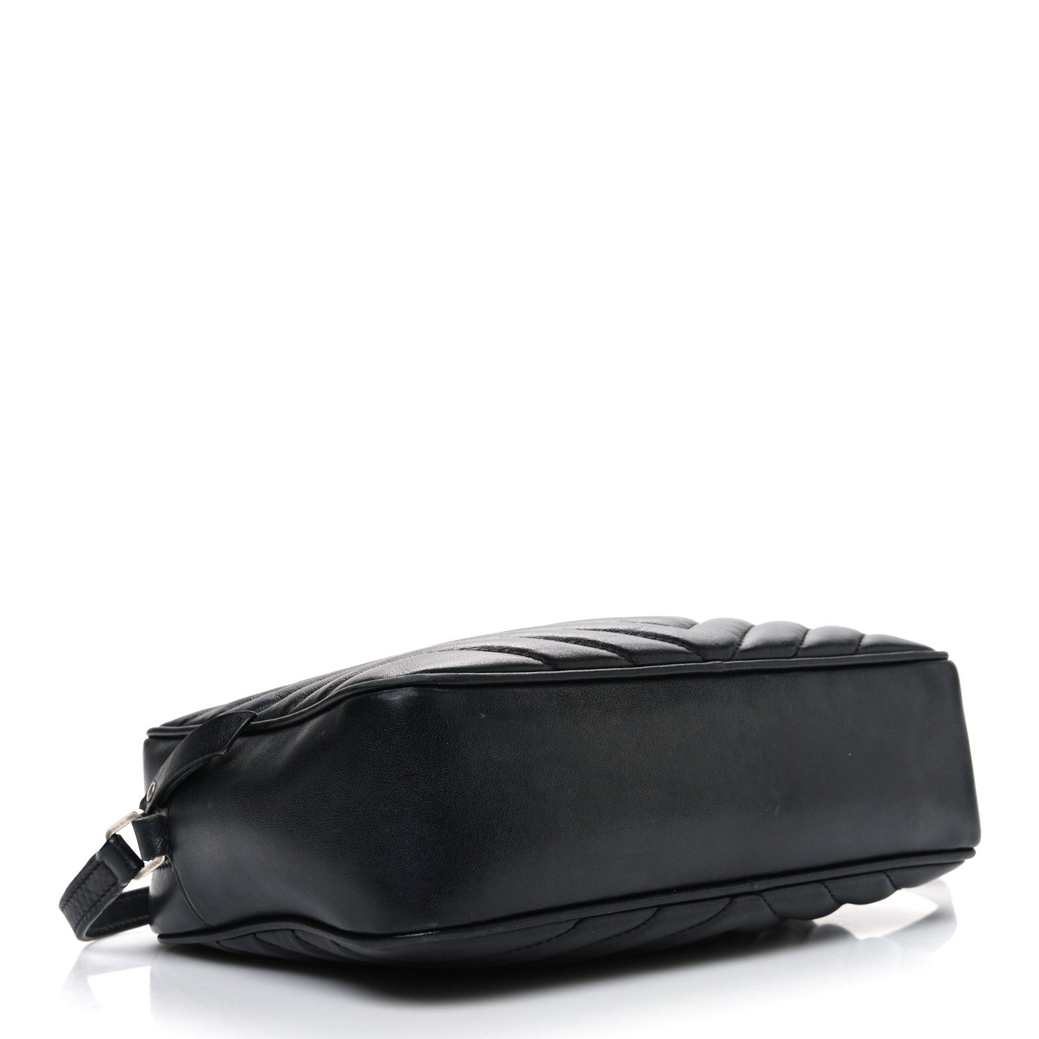 Saint Laurent Calfskin Matelasse Monogram Lou Camera Bag Black 4 of 13