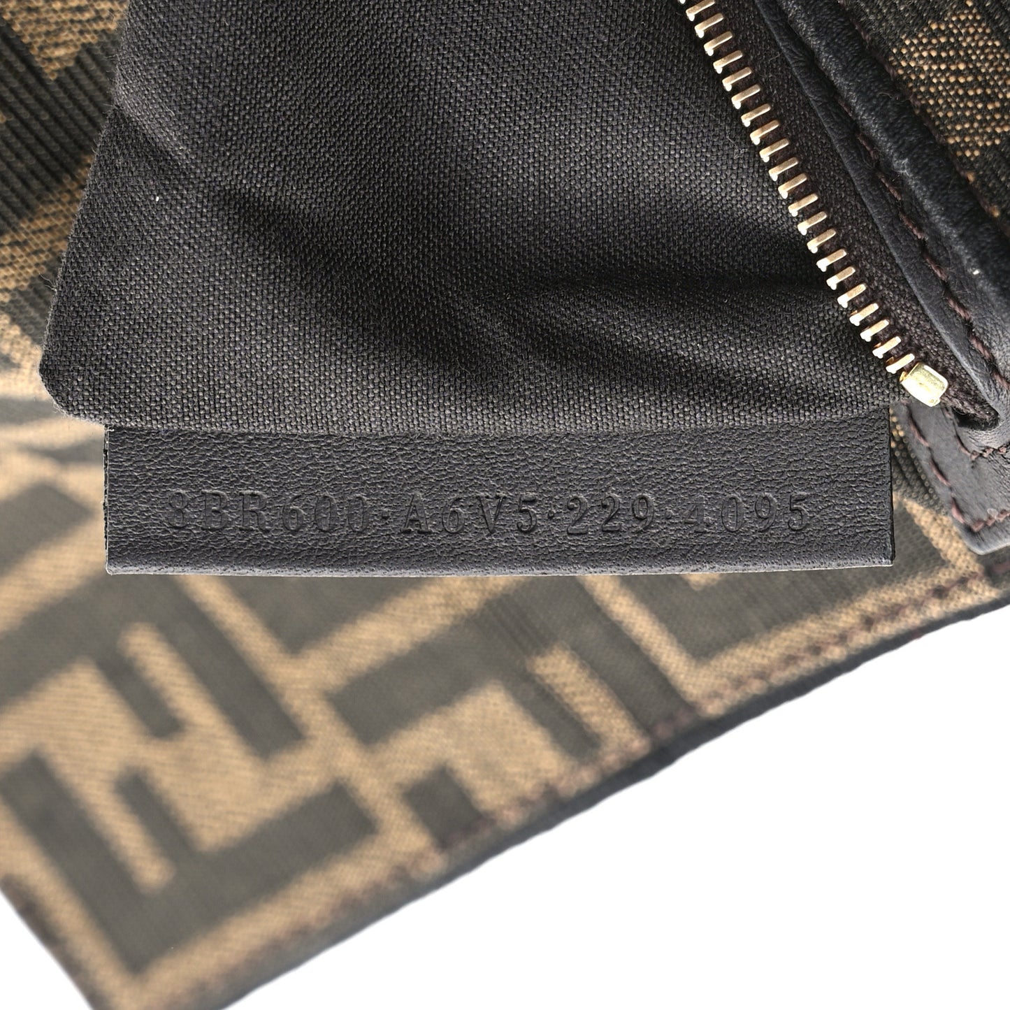 Fabric Jacquard FF 1974 Medium Baguette Tobacco Moro Black