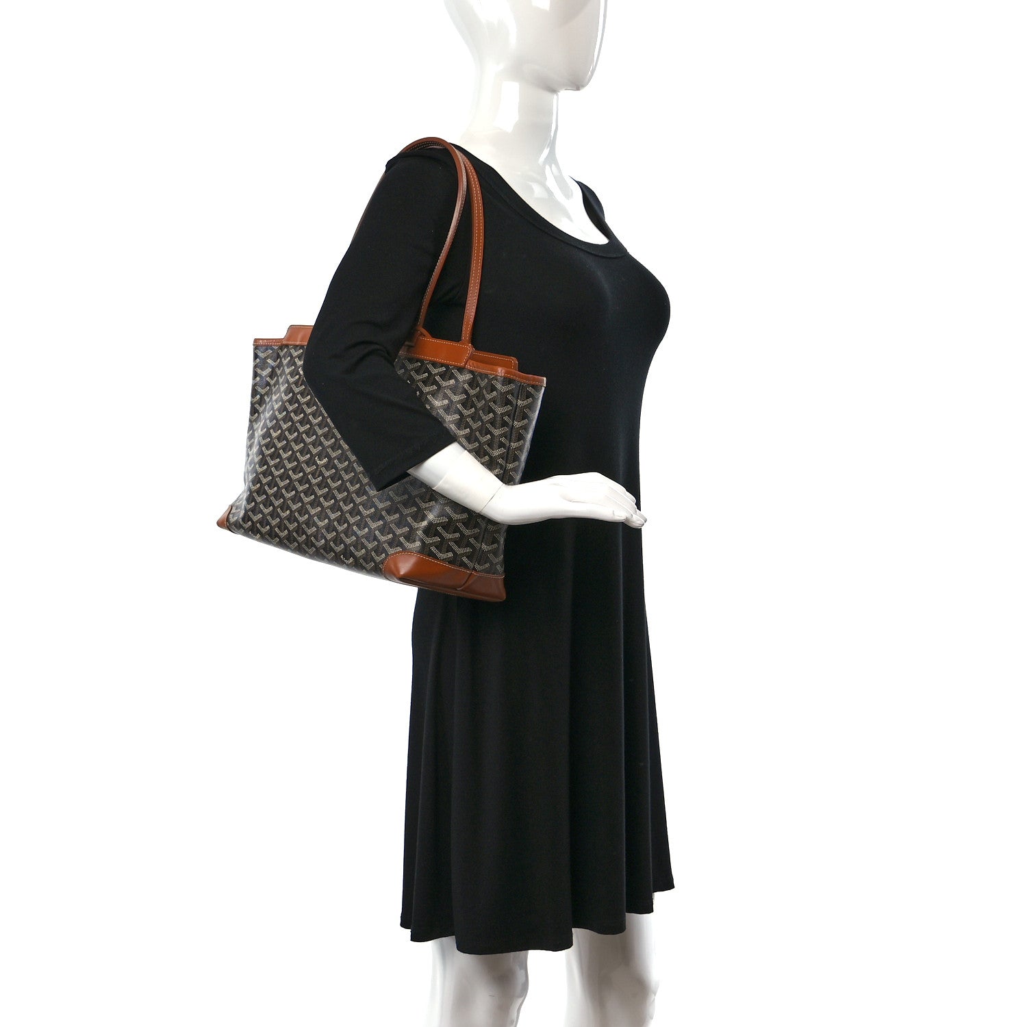 Goyard Goyardine Bellechasse PM Black Gold 2 of 11