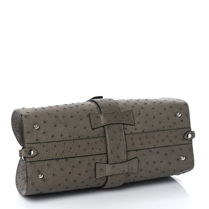 Gucci Ostrich Medium Stirrup Top Handle Bag 4 of 9
