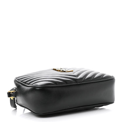 Saint Laurent Calfskin Matelasse Monogram Lou Camera Bag Black 4 of 10