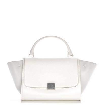 Celine Liege Calfskin Small Trapeze White 1 of 17