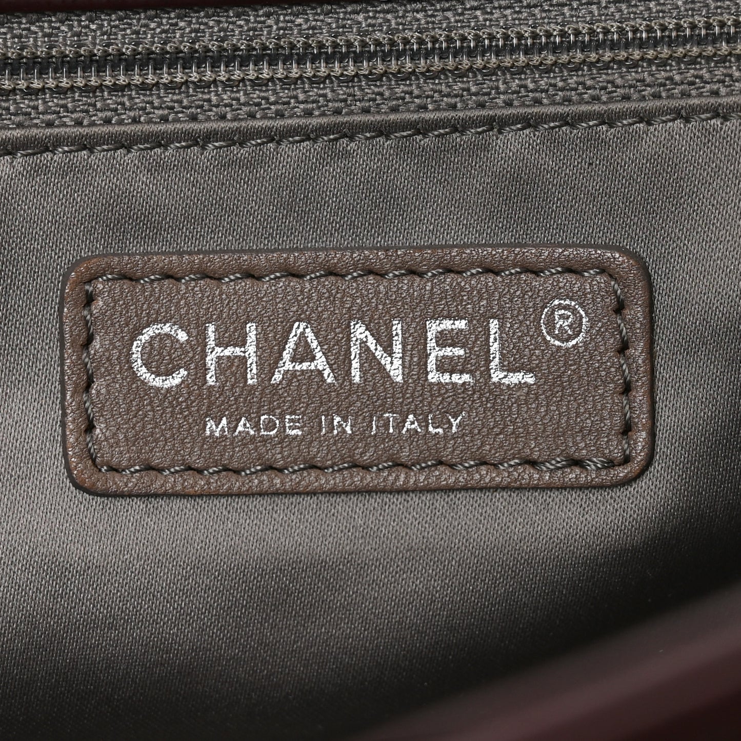 Glazed Calfskin Quilted CC Single Flap Burgundy