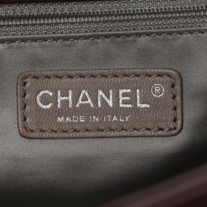 Chanel Glazed Calfskin Quilted CC Single Flap Burgundy 5 of 9