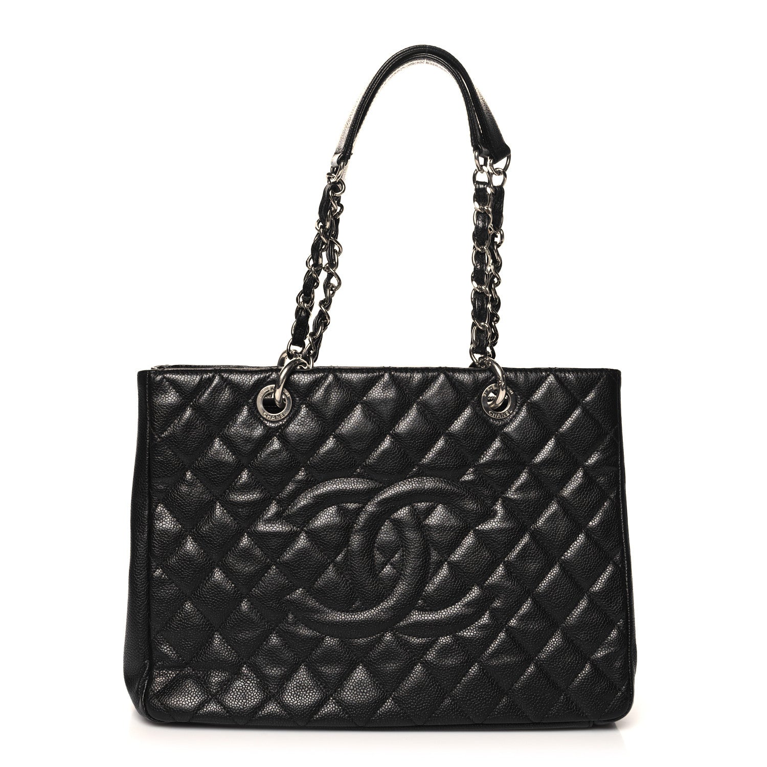 Chanel Caviar Quilted Grand Shopping Tote GST Black 1 of 11