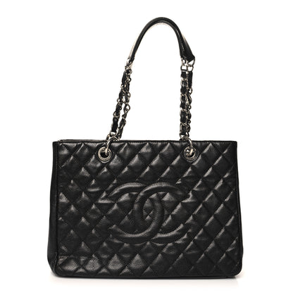 Chanel Caviar Quilted Grand Shopping Tote GST Black 1 of 11