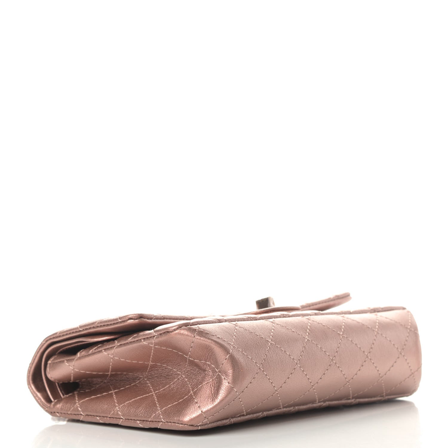 Chanel Metallic Grained Calfskin Quilted 2.55 Reissue 225 Flap Copper Pink 3 of 5