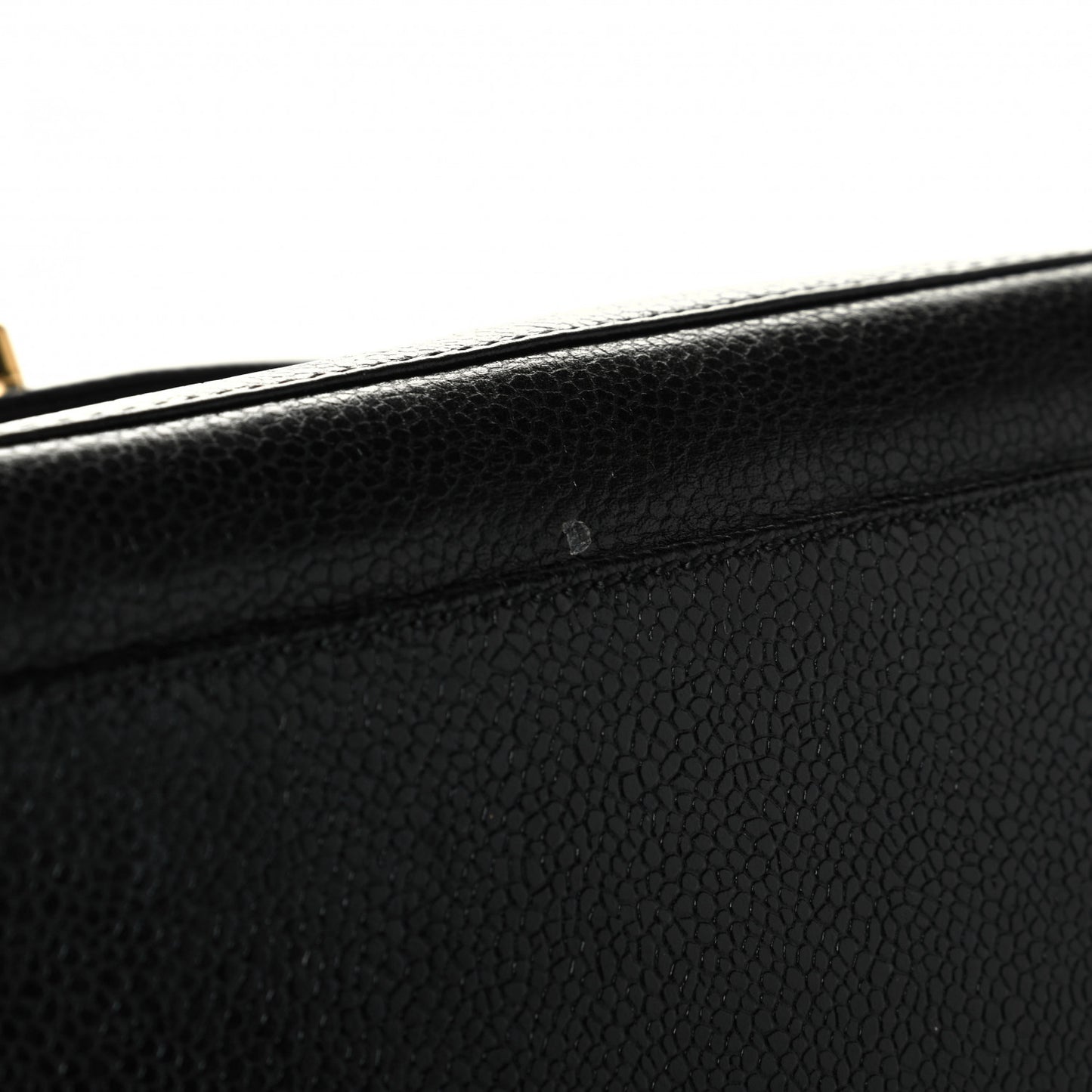 Caviar Flap Shoulder Bag Black
