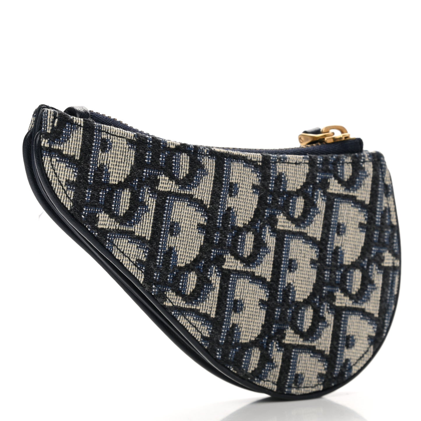 Oblique Saddle Coin Purse Blue