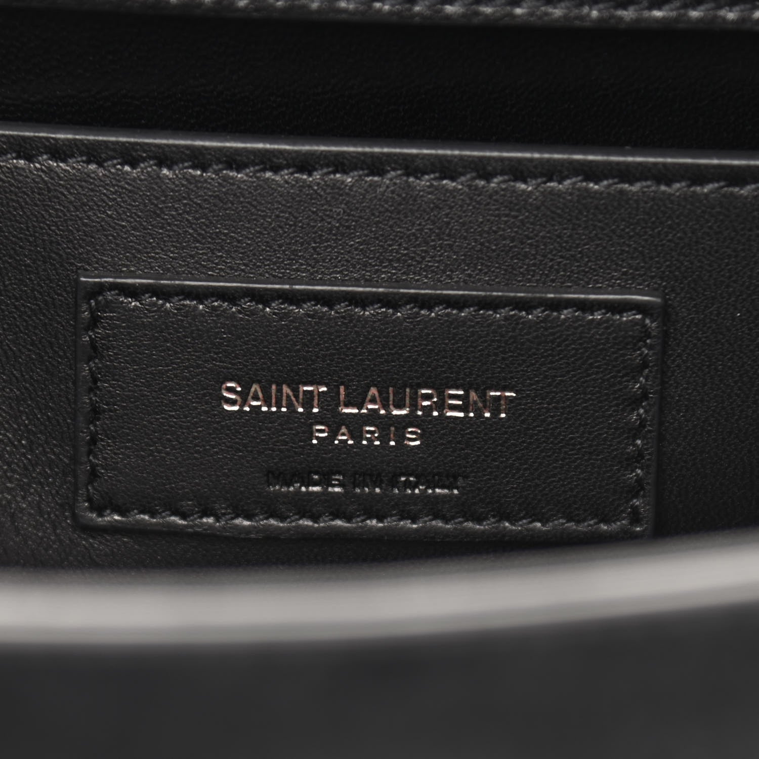 Saint Laurent Suede Star Studded Monogram Small Kate Satchel Black 6 of 8