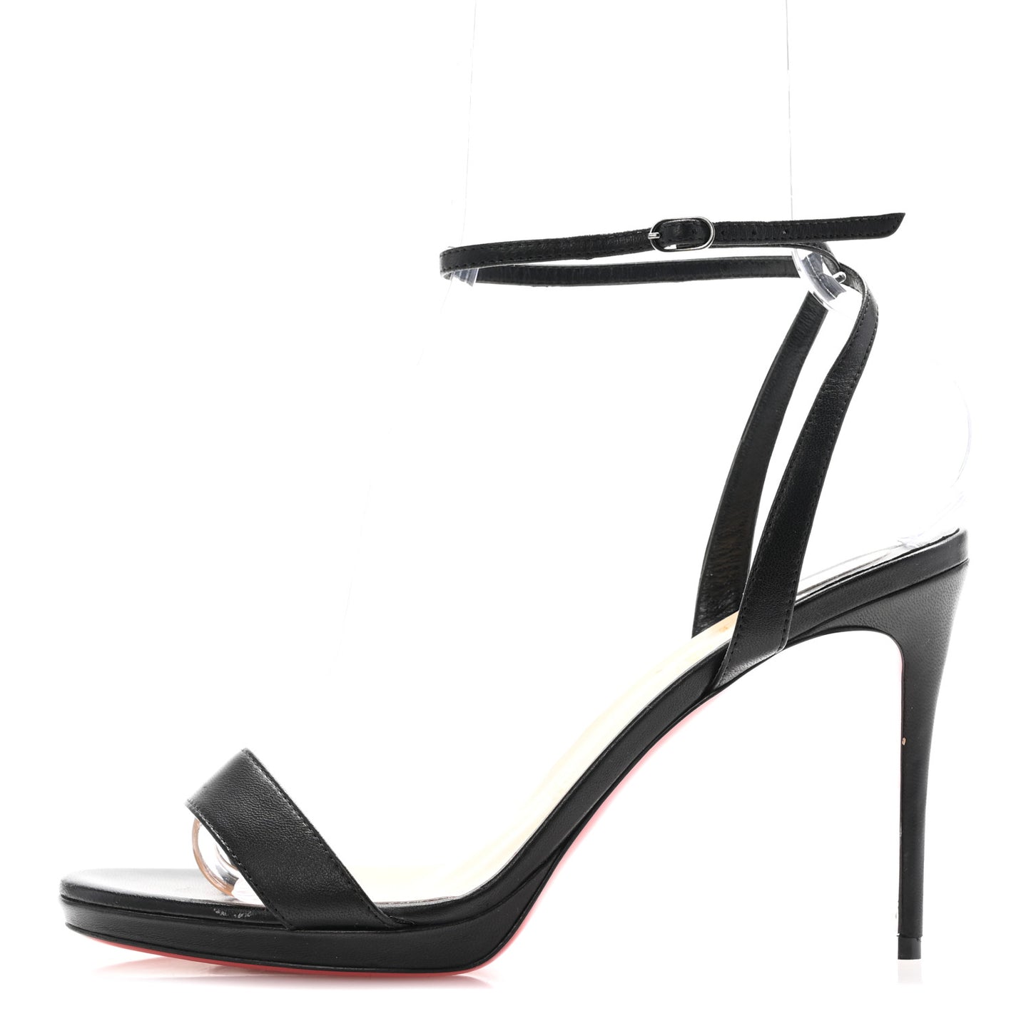 Nappa Loubigirl 100 Sandals 39.5 Black